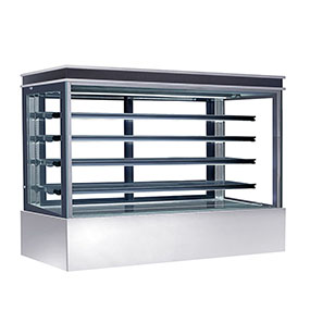 Cafe Shop Display Glass Bakery Cake Refrigerated Vending Cabinet